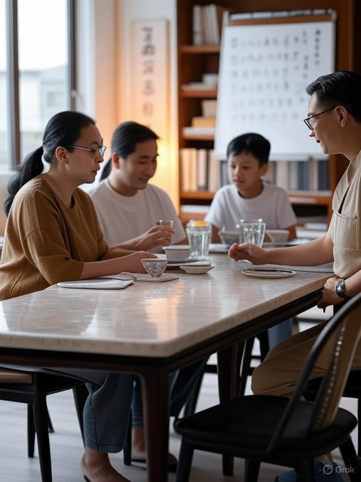 Foreign domestic helper, family rules, household norms.